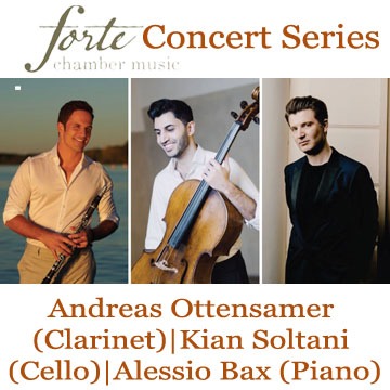 Andreas Ottensamer (Clarinet), Kian Soltani (Cello), Alessio Bax (Piano)