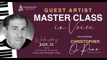 Christopher O’Rear – Guest Artist/Faculty Recital – RESCHEDULED TBA