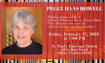 Organist Peggy Haas Howell