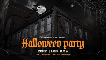 Academy and Pop Up Party Presents: Halloween Party